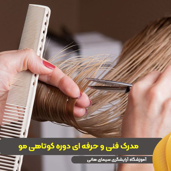 مدرک فنی و حرفه ای آموزش دوره کوتاهی مو