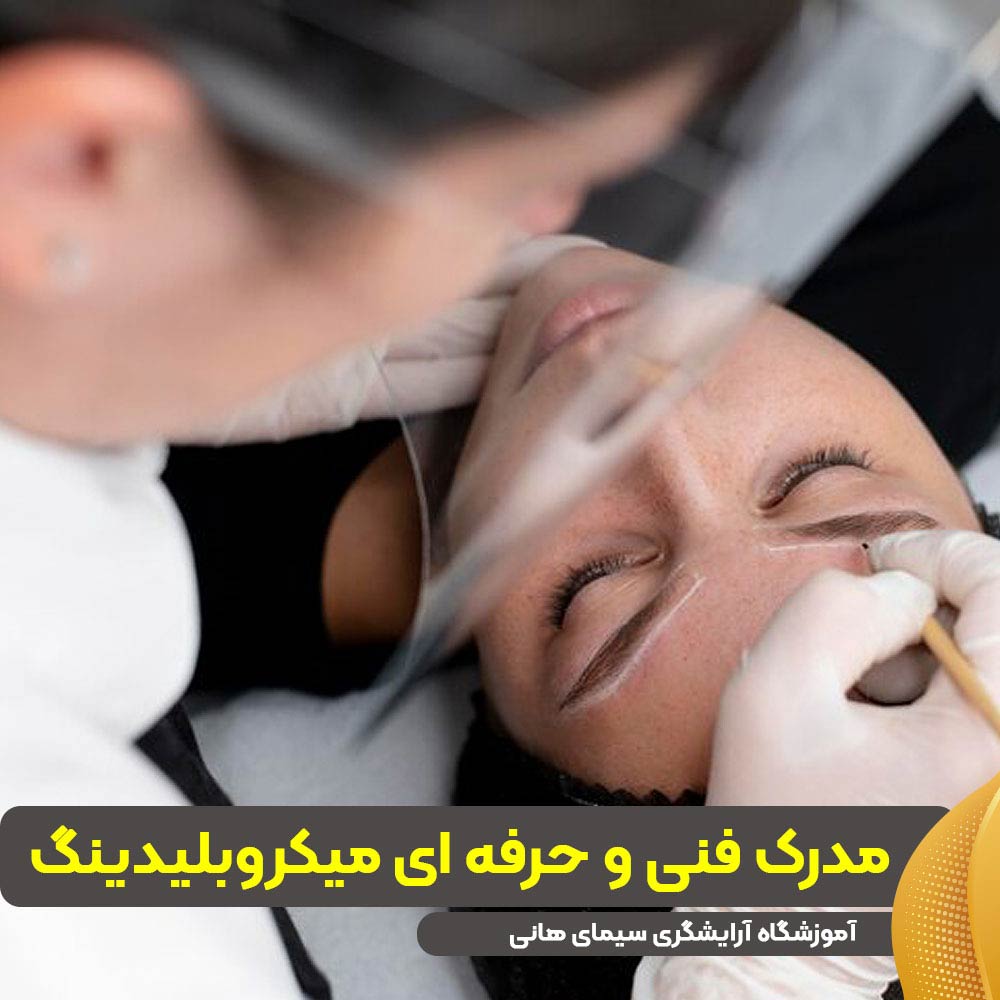 مدرک فنی حرفه ای میکروبلیدینگ ابرو