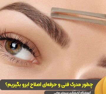 مدرک فنی حرفه ای اصلاح ابرو