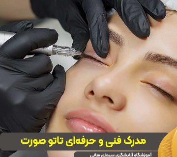 مدرک فنی و حرفهای تاتو صورت