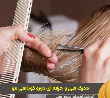 مدرک فنی و حرفه ای آموزش دوره کوتاهی مو