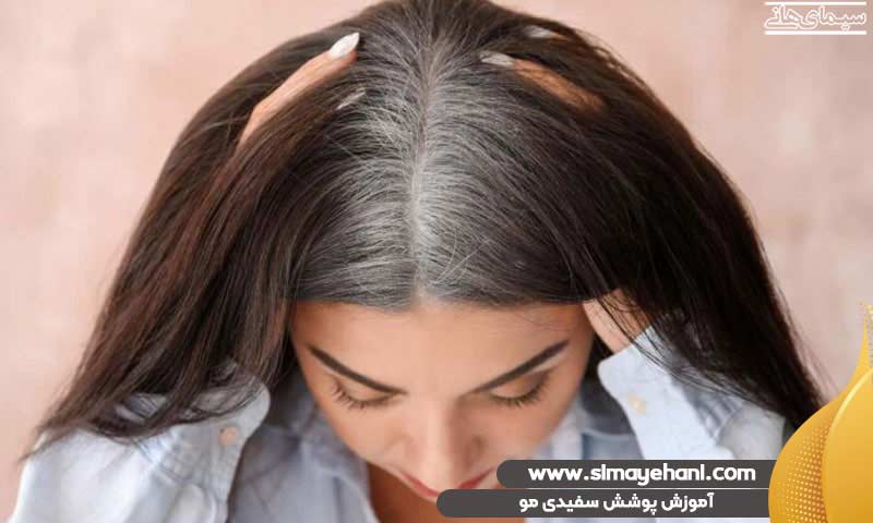 آموزش پوشش سفیدی مو