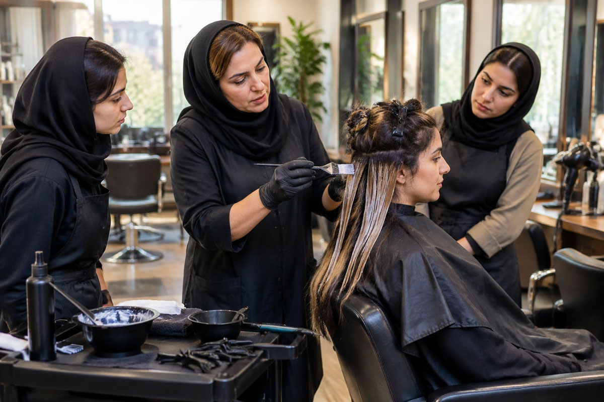 کلاس آرایش زنانه از نازی آباد تا سعیدی